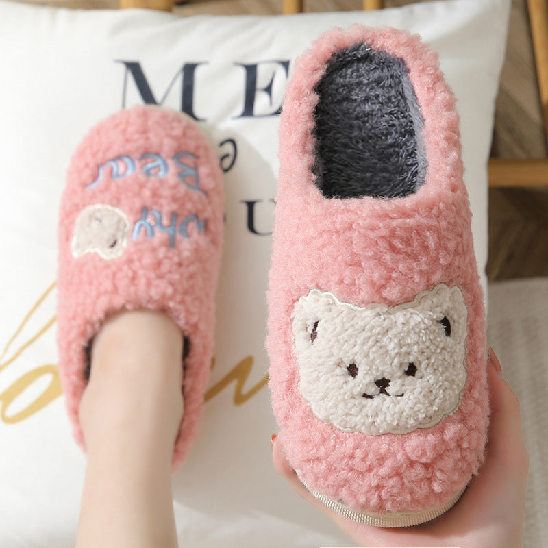 Bear Slippers Winter Warm House Shoes For Small Children...