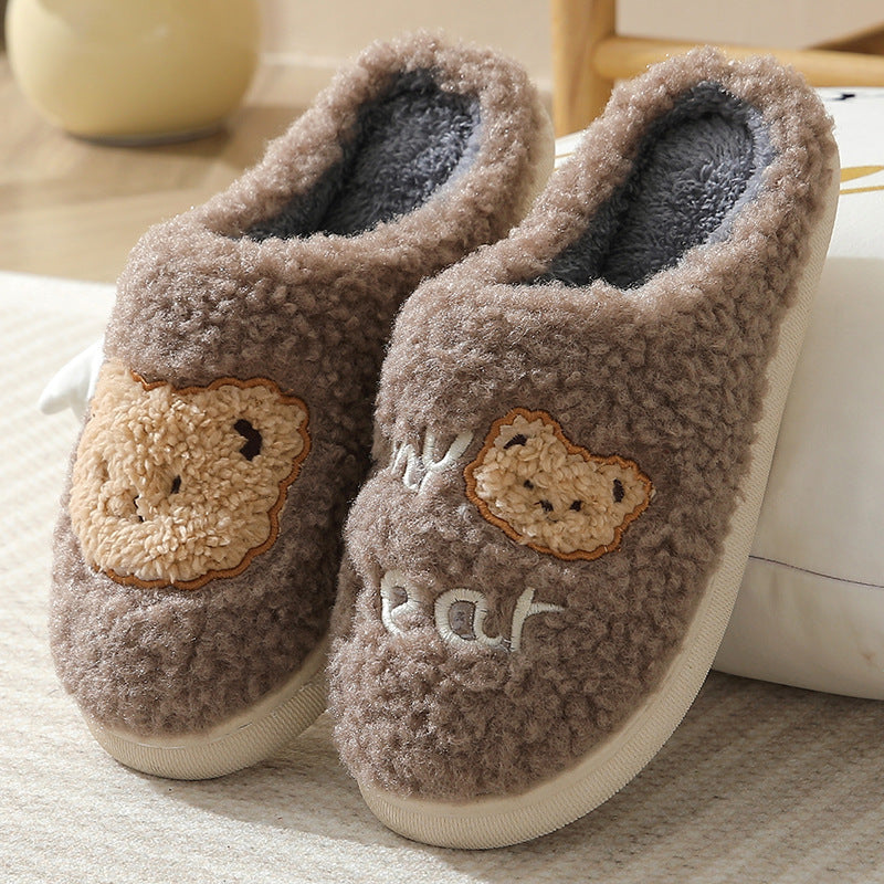 Bear Slippers Winter Warm House Shoes For Small Children...