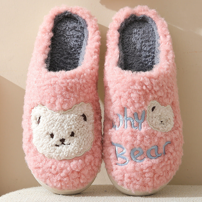 Bear Slippers Winter Warm House Shoes For Small Children...