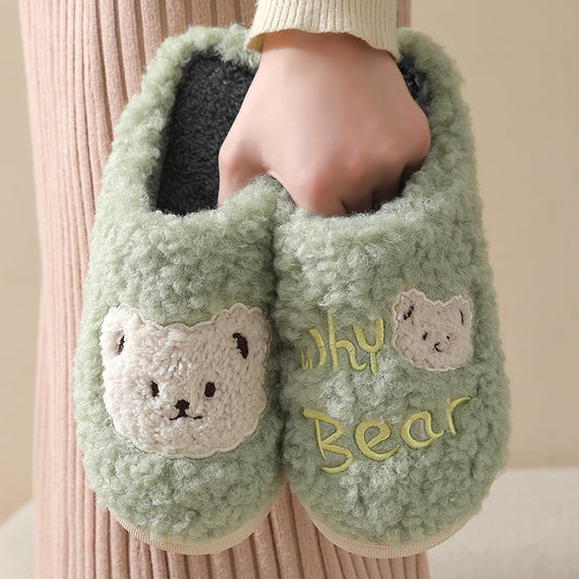 Bear Slippers Winter Warm House Shoes For Small Children...