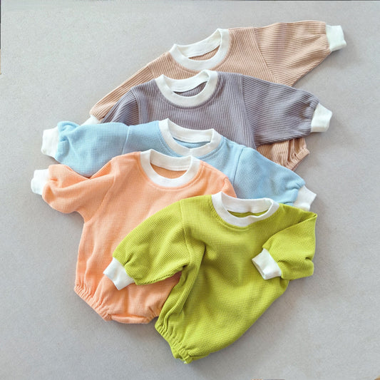 Baby Waffle Cotton Loose Bodysuit